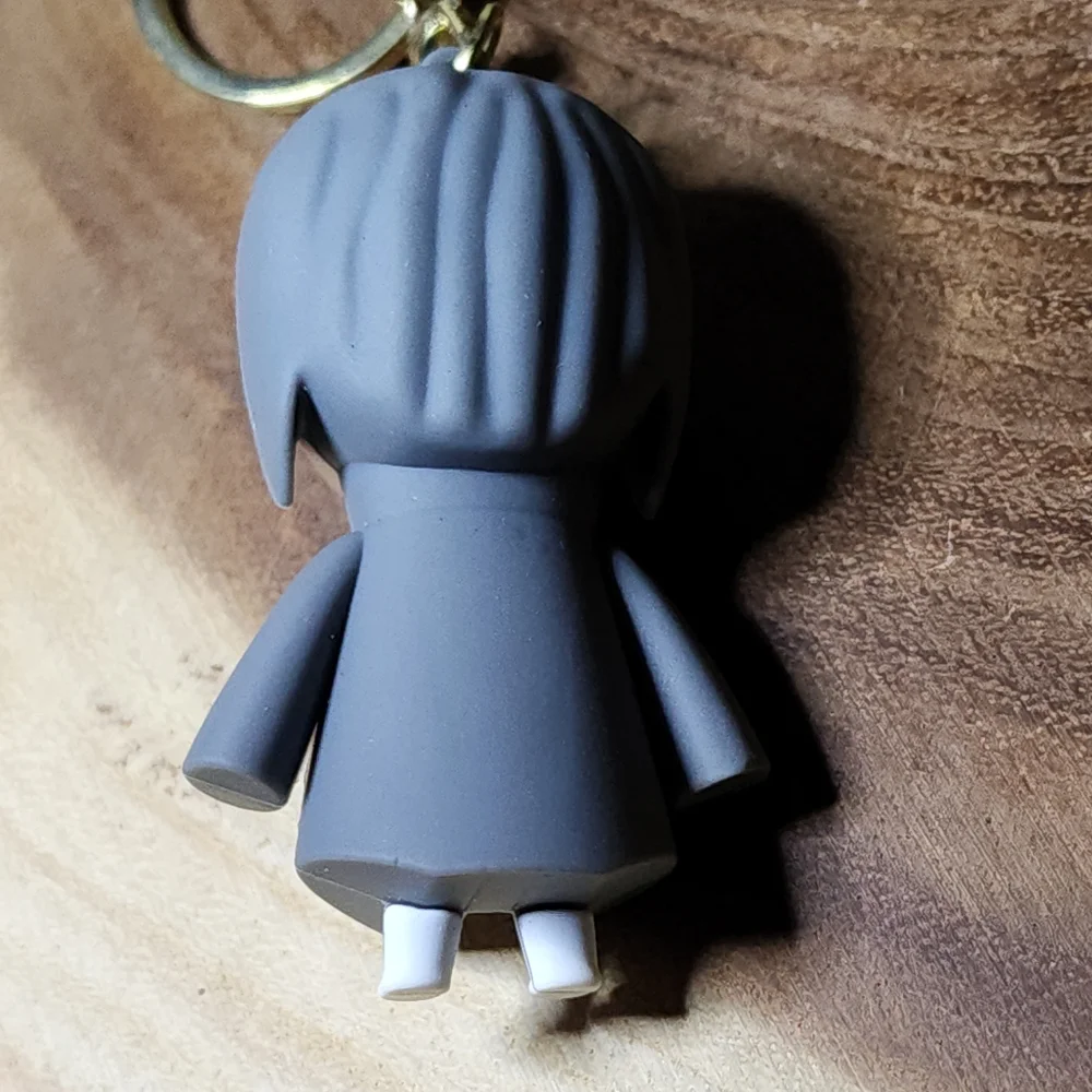 Naruto Anime Figure Keychain Key Ring (Gray-Itachi Uchiha)
